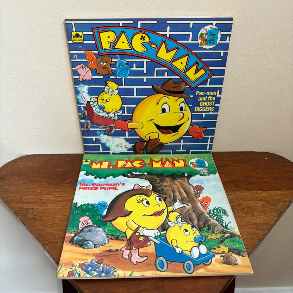 Vintage Pac-Man storybooks